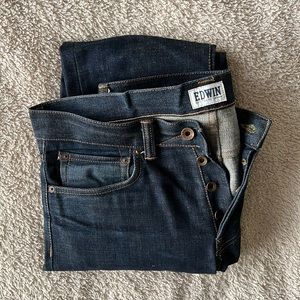 EDWIN Japanese denim jeans size 33x34